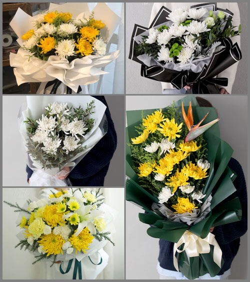 上海奉贤区四团镇向阳村白事花束代送